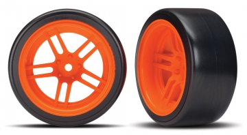 Däck & Fälg Drift 1.9" på Orange Ekerfälg Bak (2) 8377A