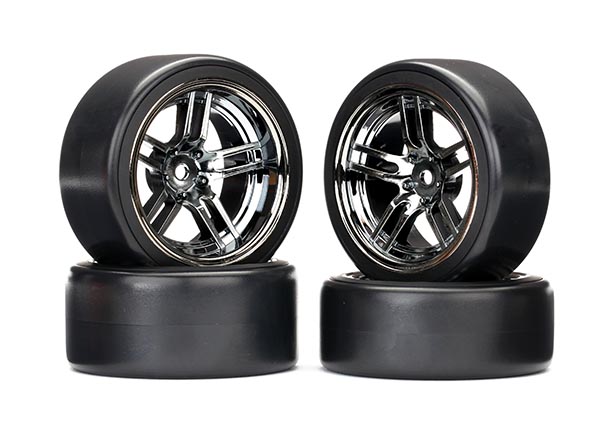 Däck & Fälg Drift 1.9" på Split-Spoke Svart krom (4) 8378 - Bild 2