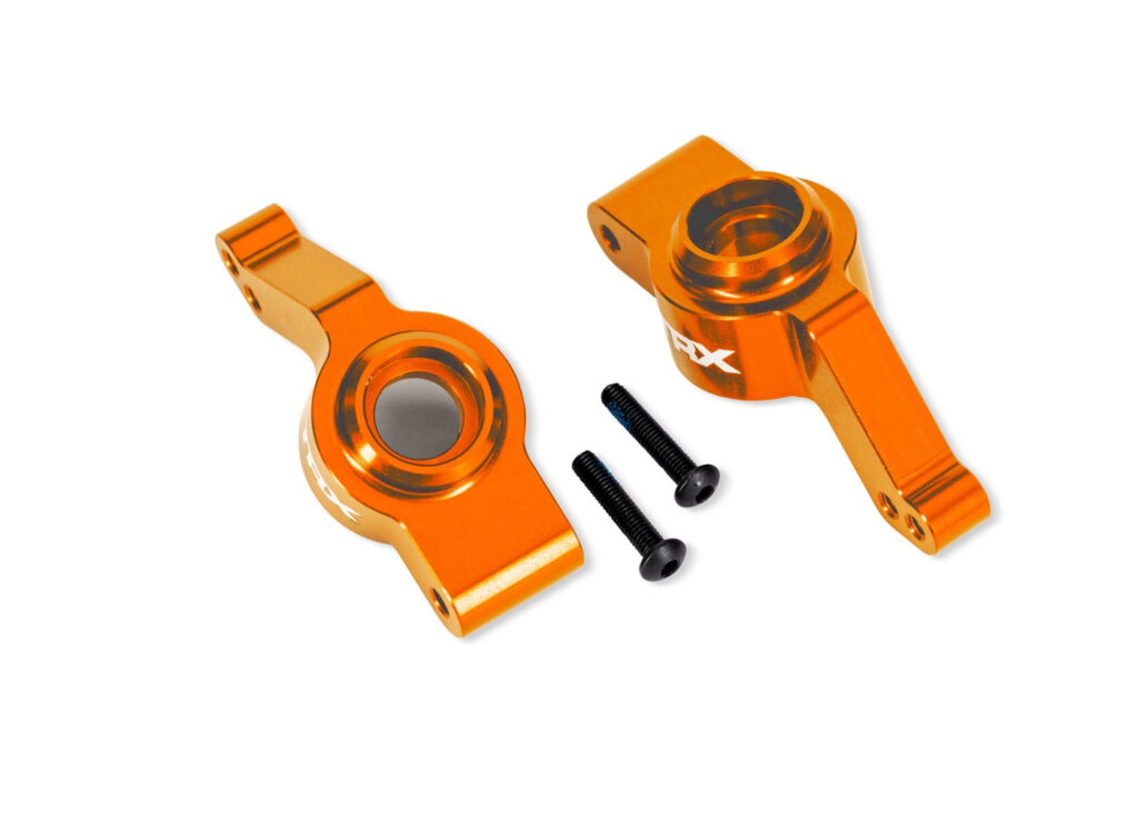 Hjulaxelhållare Alu Orange (2) Raptor R Ult., (uppgr. #9080)