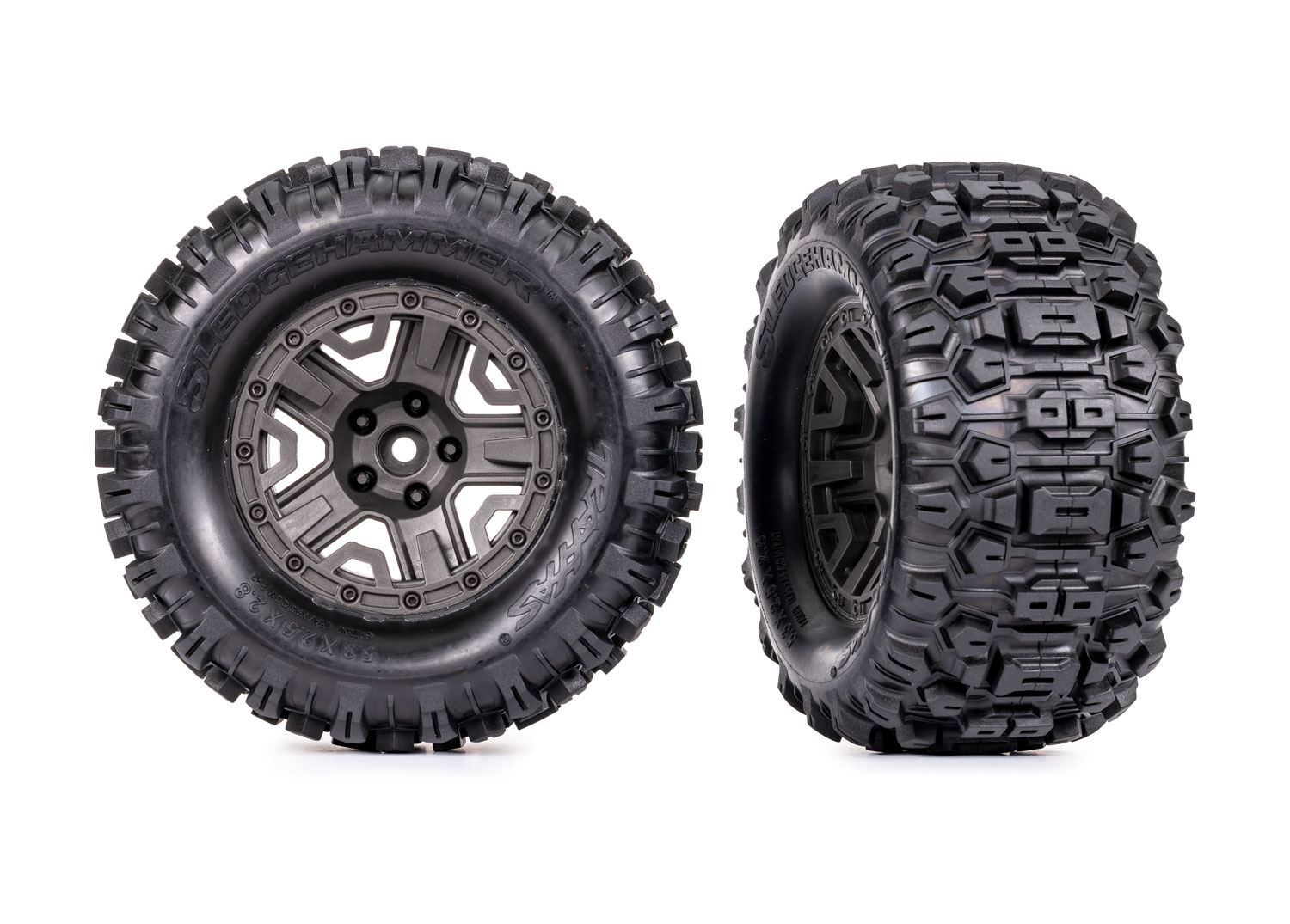 Däck & Fälg Sledgehammer/ Grafitgrå 2.8" TSM (2) 9072-GRAY