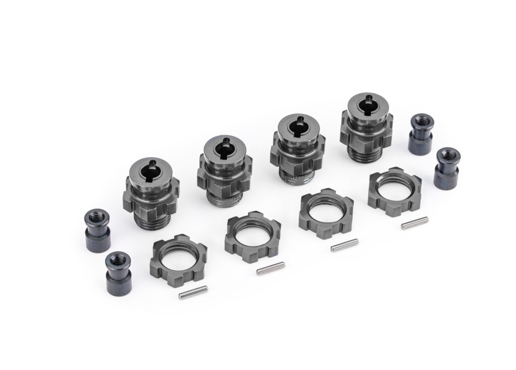 Hjulnav & Mutter 17mm Alu Grå (4) Jato 4x4 9086-GRAY