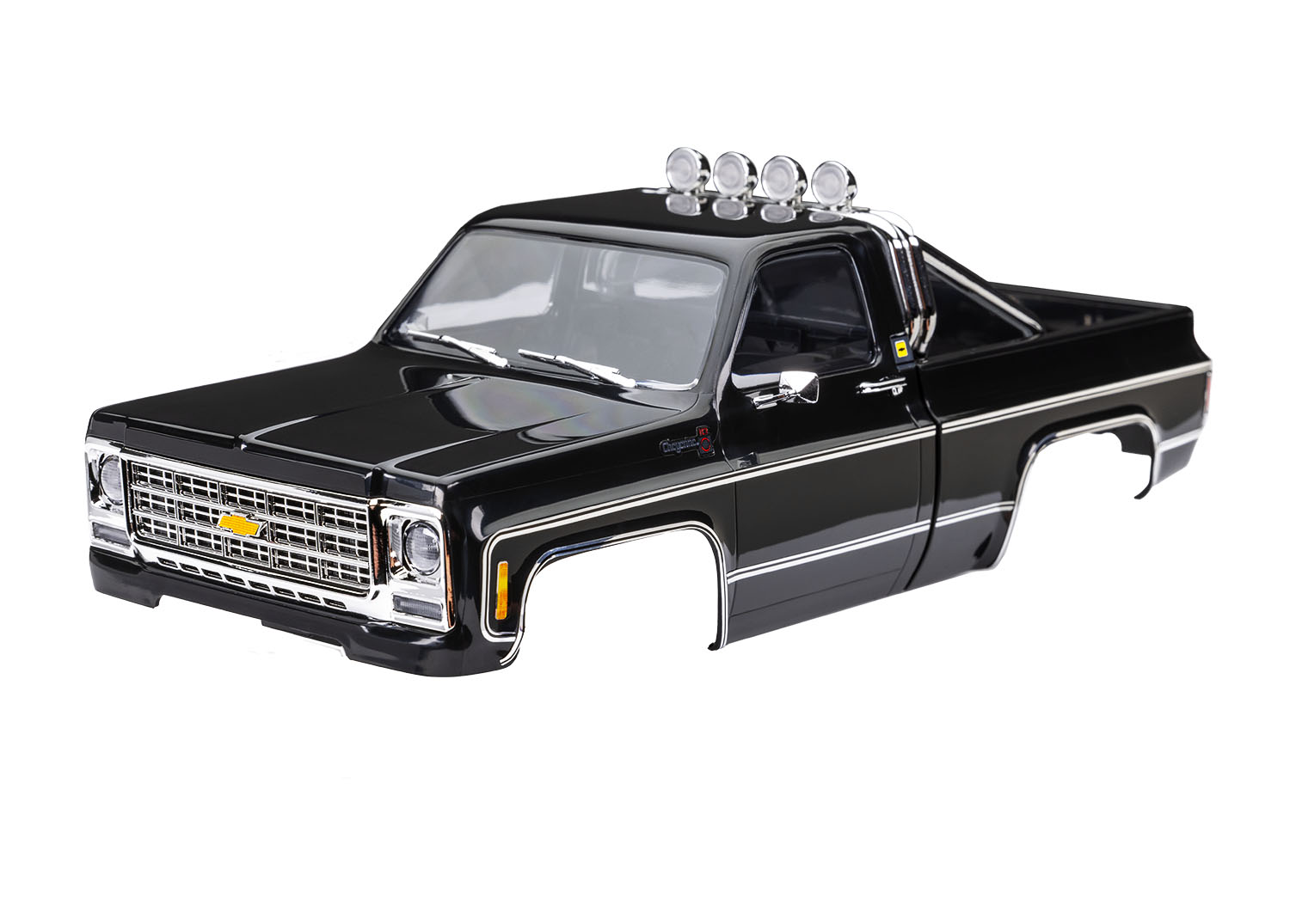 Kaross TRX-4M Chevrolet K10 Svart Komplett (Clipless)
