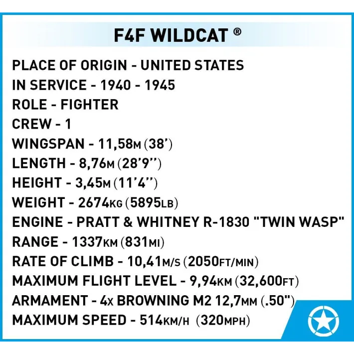Cobi F4F Wildcat - Northrop Grumman - Bild 7
