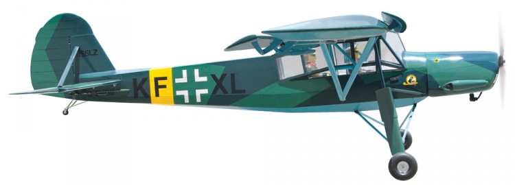 Black Horse Fieseler Fi156C Storch 2850mm 35cc Bensin ARTF - Bild 3