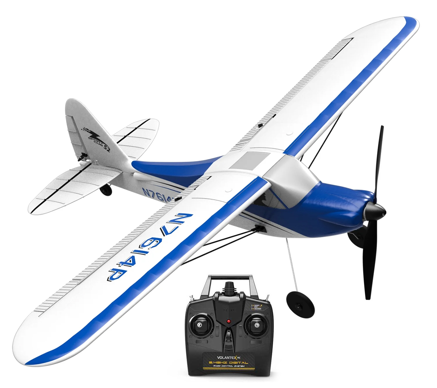 Volantex Sport Cub 500 Gyro 4-Kanals 500mm RTF Blå - Bild 3