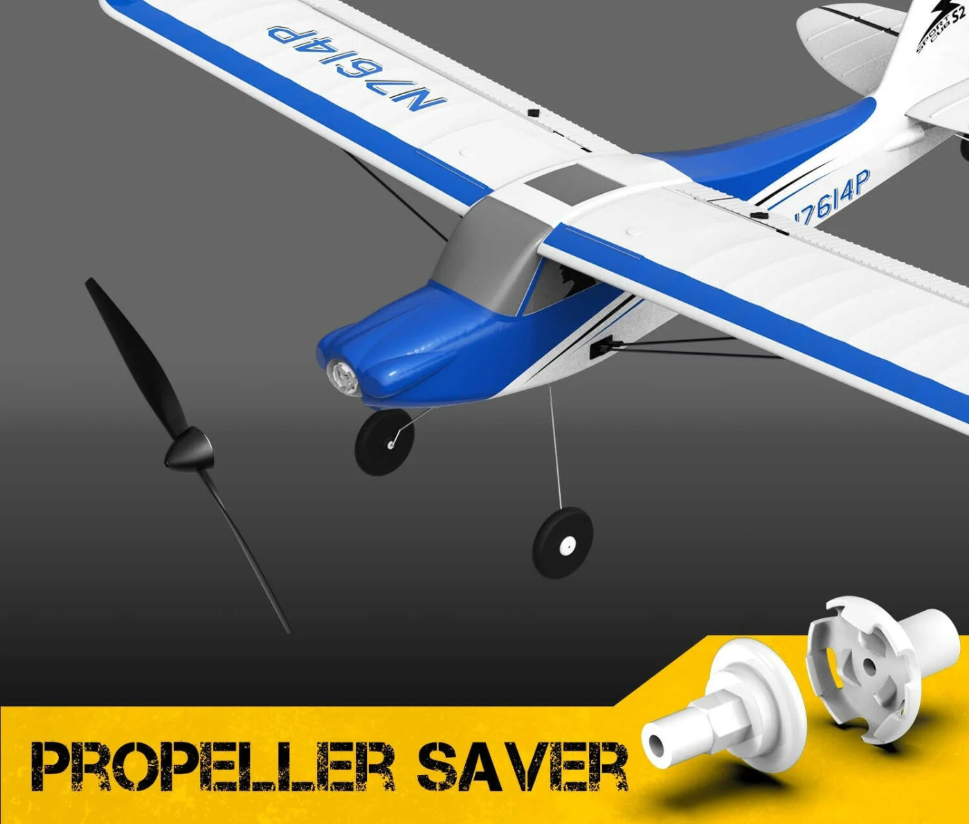 Volantex Sport Cub 500 Gyro 4-Kanals 500mm RTF Blå - Bild 7