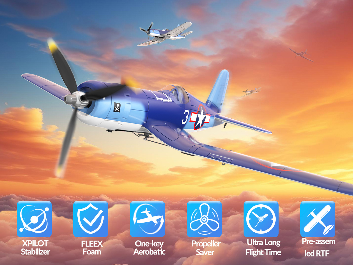 Volantex F4U Corsair V2 Gyro 4-Kanals 400mm RTF - Bild 11