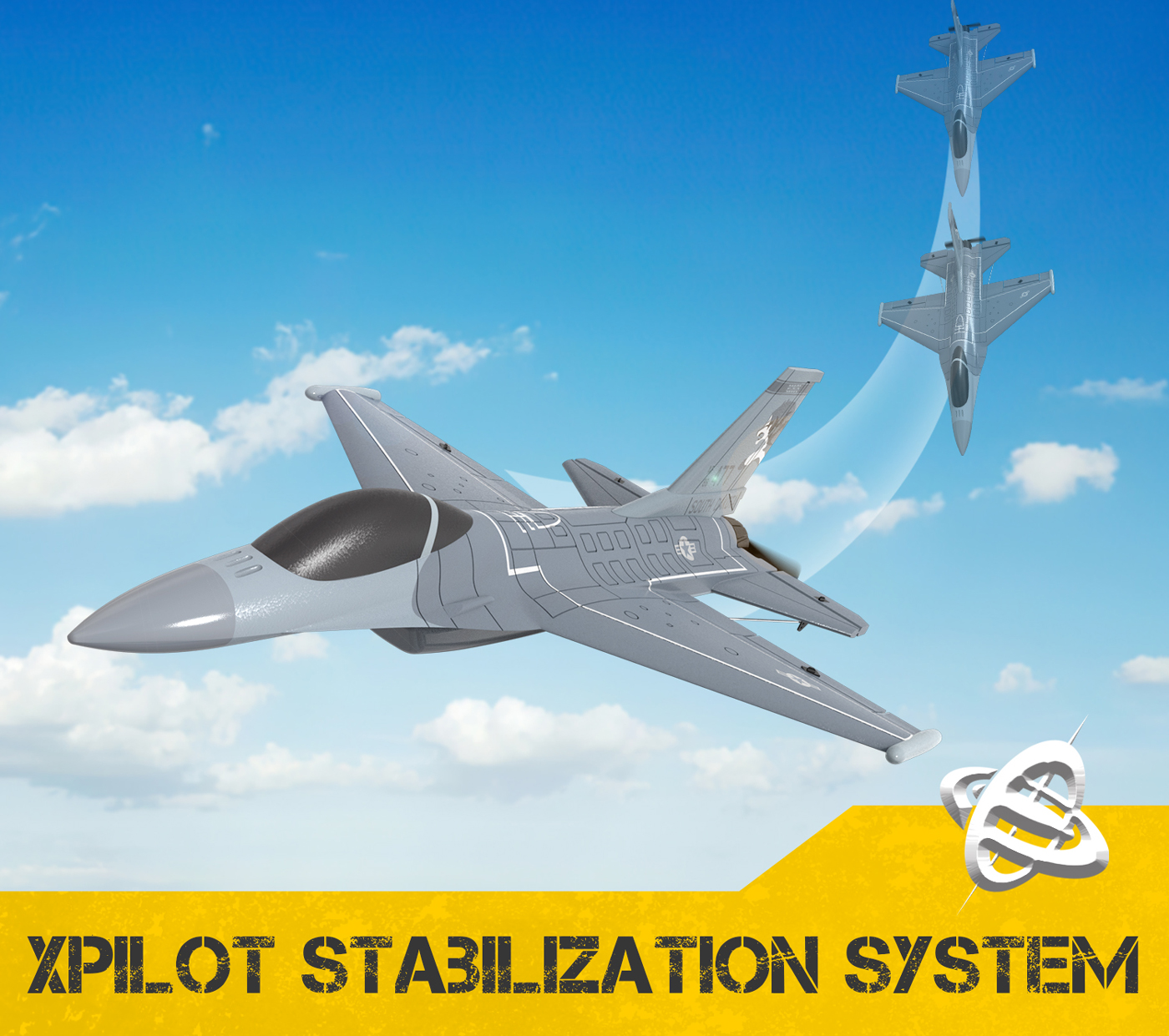 Volantex F16 Fighting Falcon Gyro 4-Kanals 340mm RTF - Bild 7
