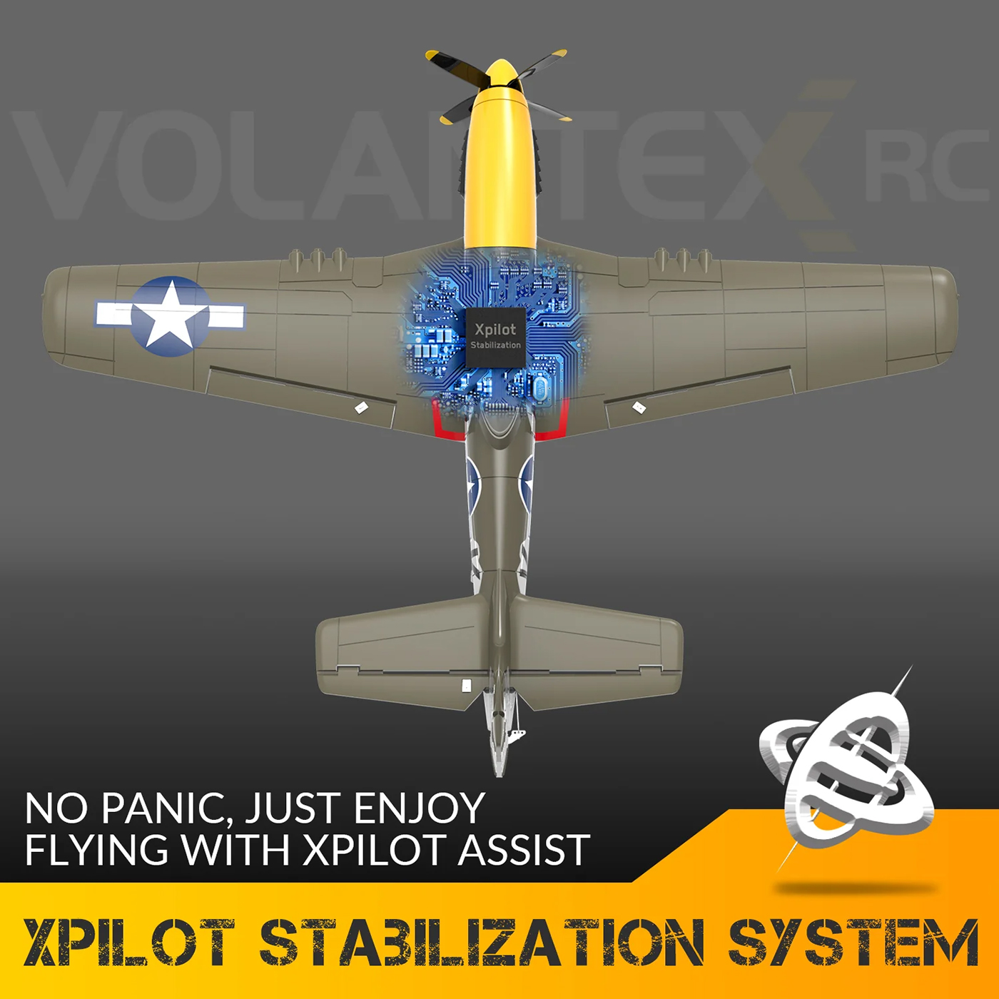 Volantex P51D Mustang Borstlös 500mm RTF - Bild 6