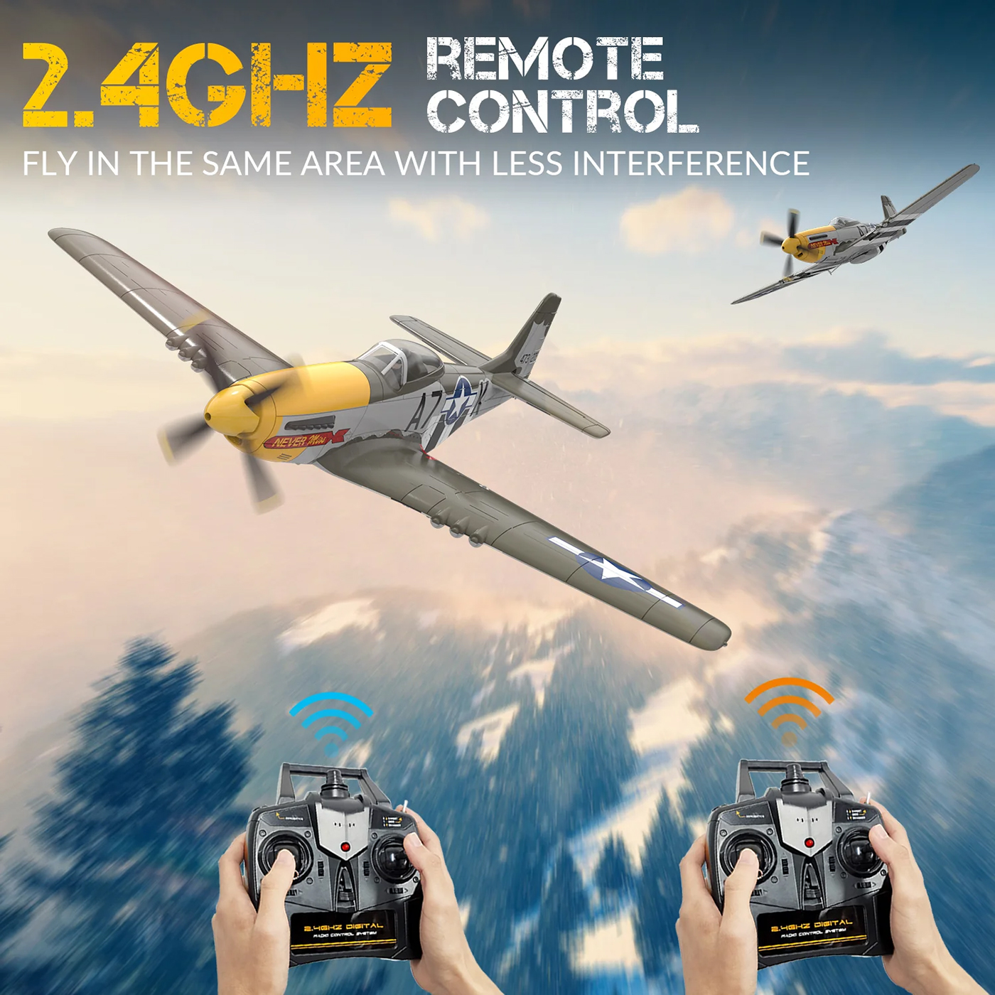 Volantex P51D Mustang Borstlös 500mm RTF - Bild 7