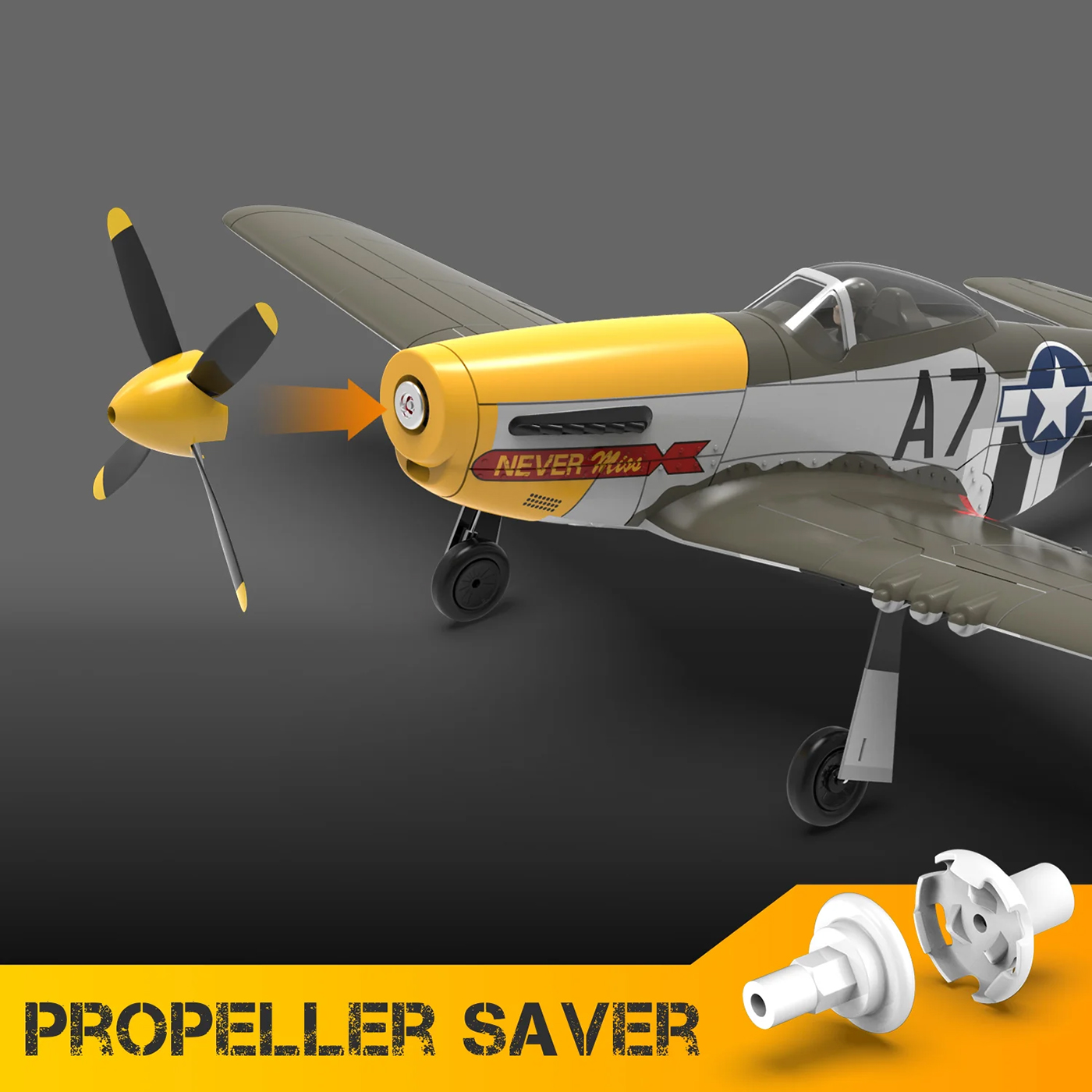 Volantex P51D Mustang Borstlös 500mm RTF - Bild 8