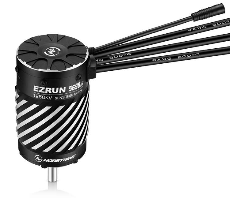 Hobbywing Motor EzRun 5690SD G2 1250kV Sensorbaserad 3-8S 1/6 - Bild 4