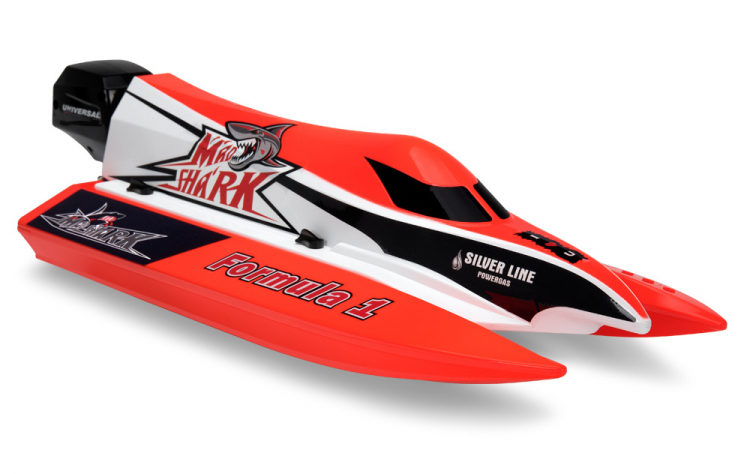 Joysway Mad Shark F1 V2 Båt 2.4G RTR Borstlös Röd