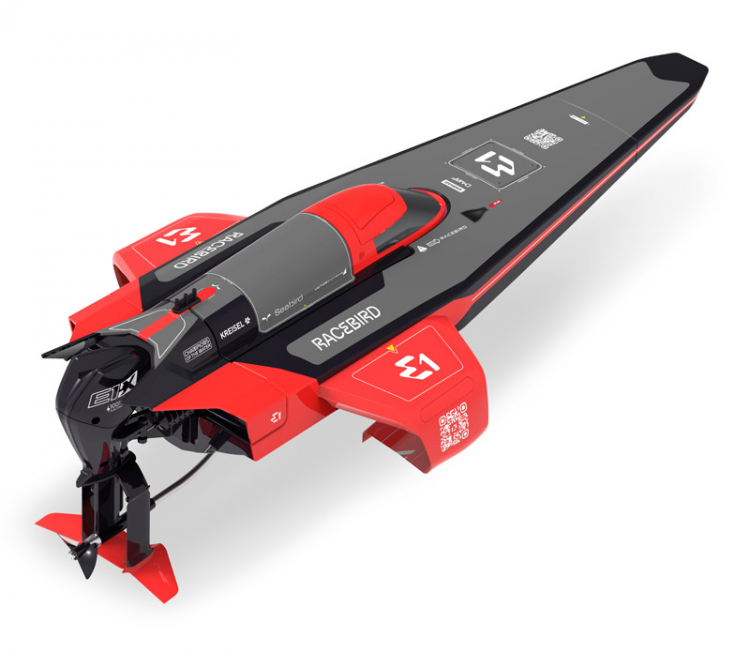 Joysway Racebird Lite E1 Hydrofoil 1/14 skala Elbåt RTR Röd - Bild 4