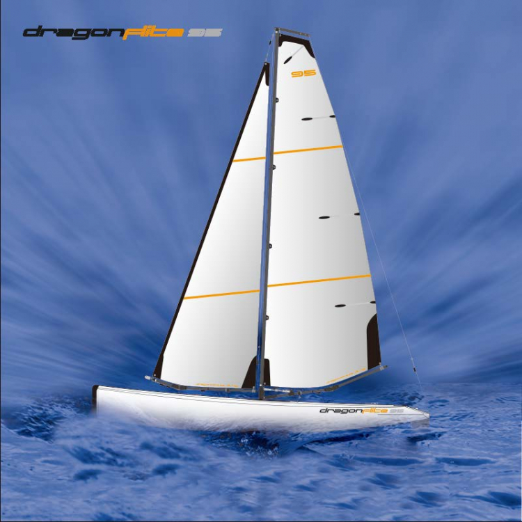 Joysway Segelbåt Dragon Flite 95 V2 PNP utan sändare - Bild 6