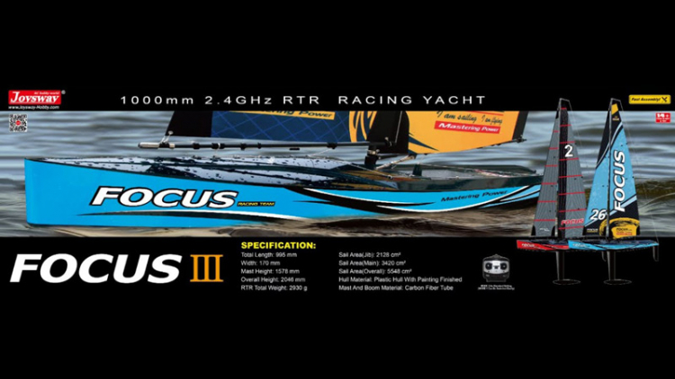 Joysway Focus V3 Segelbåt 1M RTR Röd - Bild 4