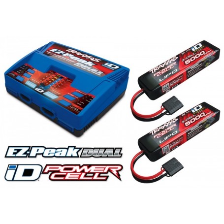 Laddare EZ-Peak Dual 8A och 2 x 3S 5000mAh Batteri Combo
