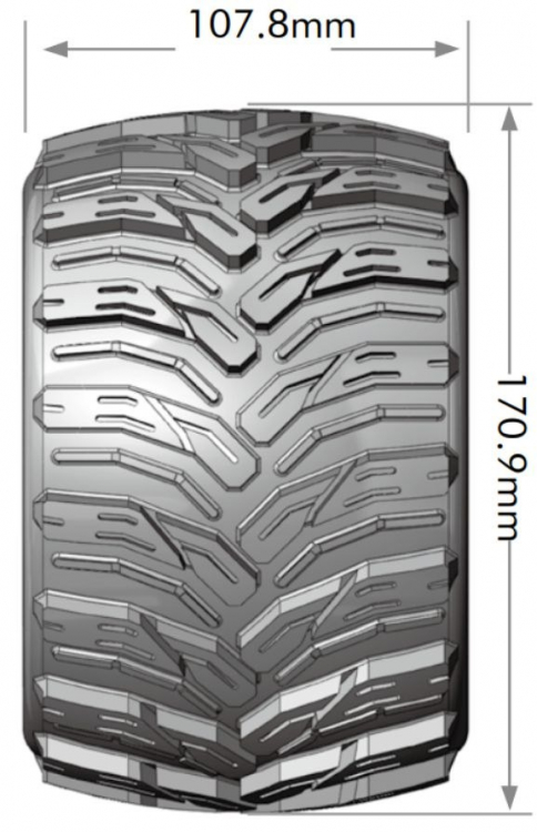 Louise MT-CYCLONE Däck/Fälg 3.8 Sport 2-pack - Bild 3