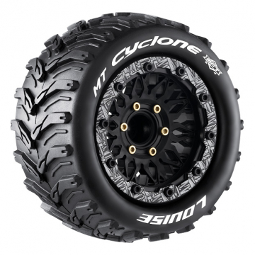 Louise MT-CYCLONE Däck/Fälg 1/10 Maxx Soft 2-pack
