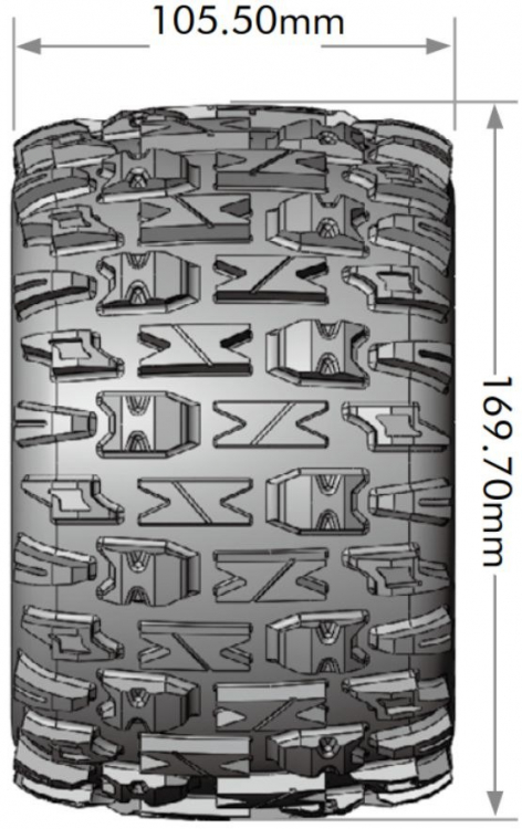 Louise MT-PIONEER Däck/Fälg 3.8 Sport Soft 2-pack - Bild 3