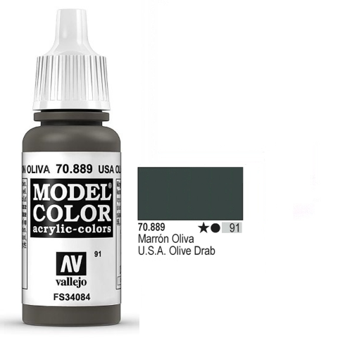 Modelcolor 70889 Usa Olive Drab 17ml