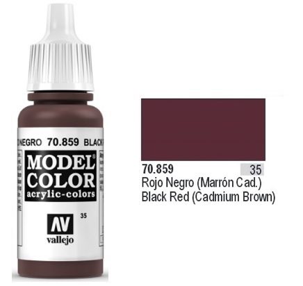 Modelcolor 70859 Black Red 17ml