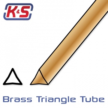 Mässingsrör Triangel 6.7mm 30cm 2st