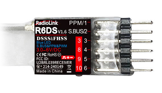 Radiolink R6DS Mottagare – 2.4GHz