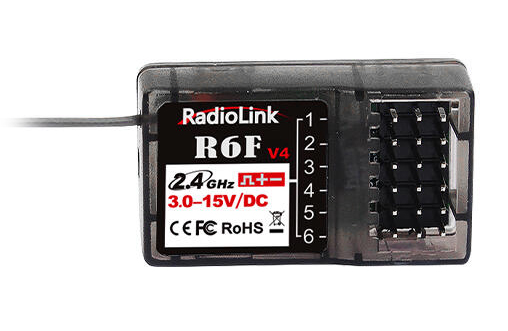 Radiolink R6F 6-kanals Mottagare – 2.4GHz