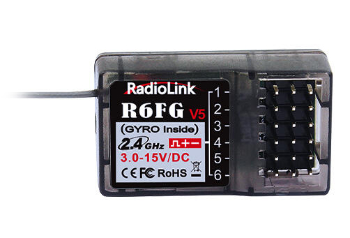 Radiolink R6GF 6-kanals Mottagare med Gyro – 2.4GHz