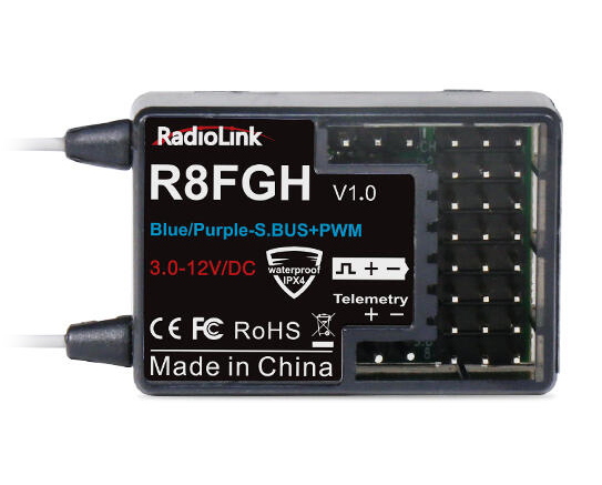 Radiolink Mottagare R8FGH 8-kanaler HV med Volt kabel
