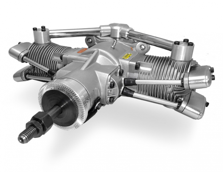 SAITO FG-41TS 41cc 4-takts Twin Bensinmotor - Bild 2