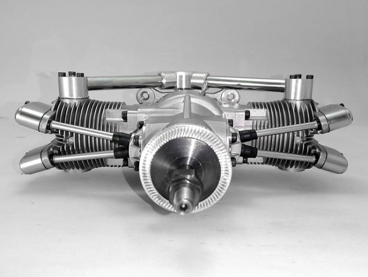 SAITO FG-41TS 41cc 4-takts Twin Bensinmotor - Bild 4