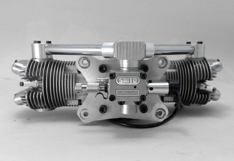 SAITO FG-41TS 41cc 4-takts Twin Bensinmotor - Bild 6