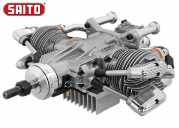 SAITO FG-61TS 61cc 4-takts Twin Bensinmotor