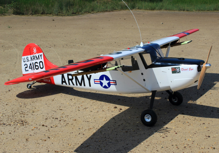 Seagull Giant Cessna Bird Dog "DeadEye" 70-125cc Gas - Bild 3