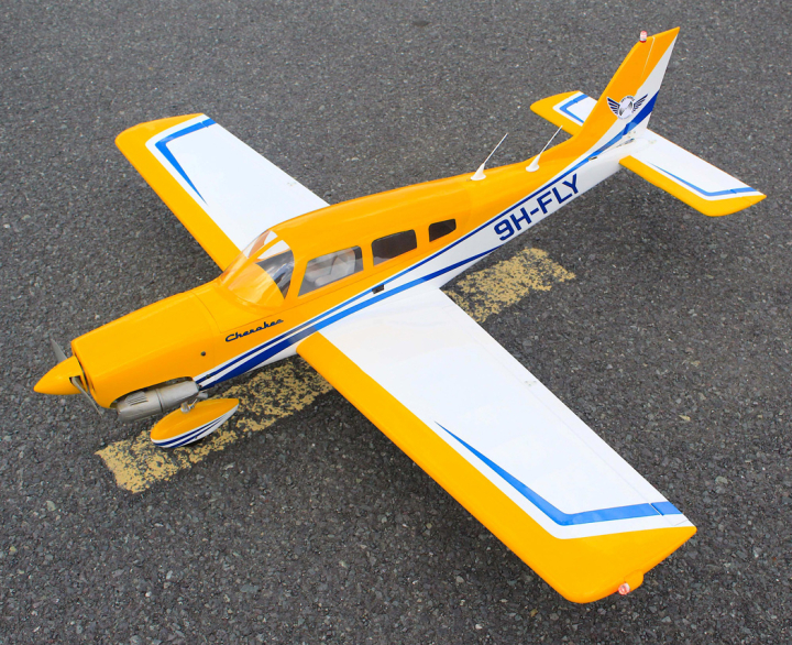 Seagull Piper Cherokee 153cm 10-15cc Gul ARF