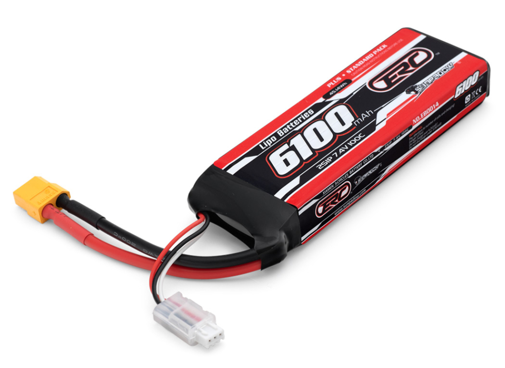 Sunpadow Li-Po Batteri 2S 7,4V 6100mAh 100C XT60-Kontakt - Bild 2