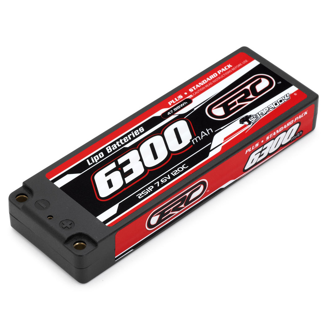 Sunpadow Li-Po Batteri 2S 7,6V 6300mAh 120C HV Hard 5mm LCG - Bild 2