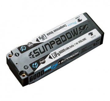 Sunpadow Li-Po Batteri 2S 7,4V 6000mAh 120C Stick Top Series