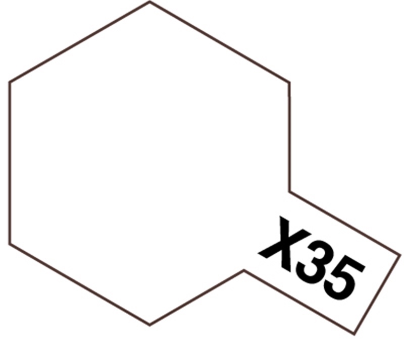 Tamiya 81535 Akryl färg X-35 Semi Gloss Clear 10ml