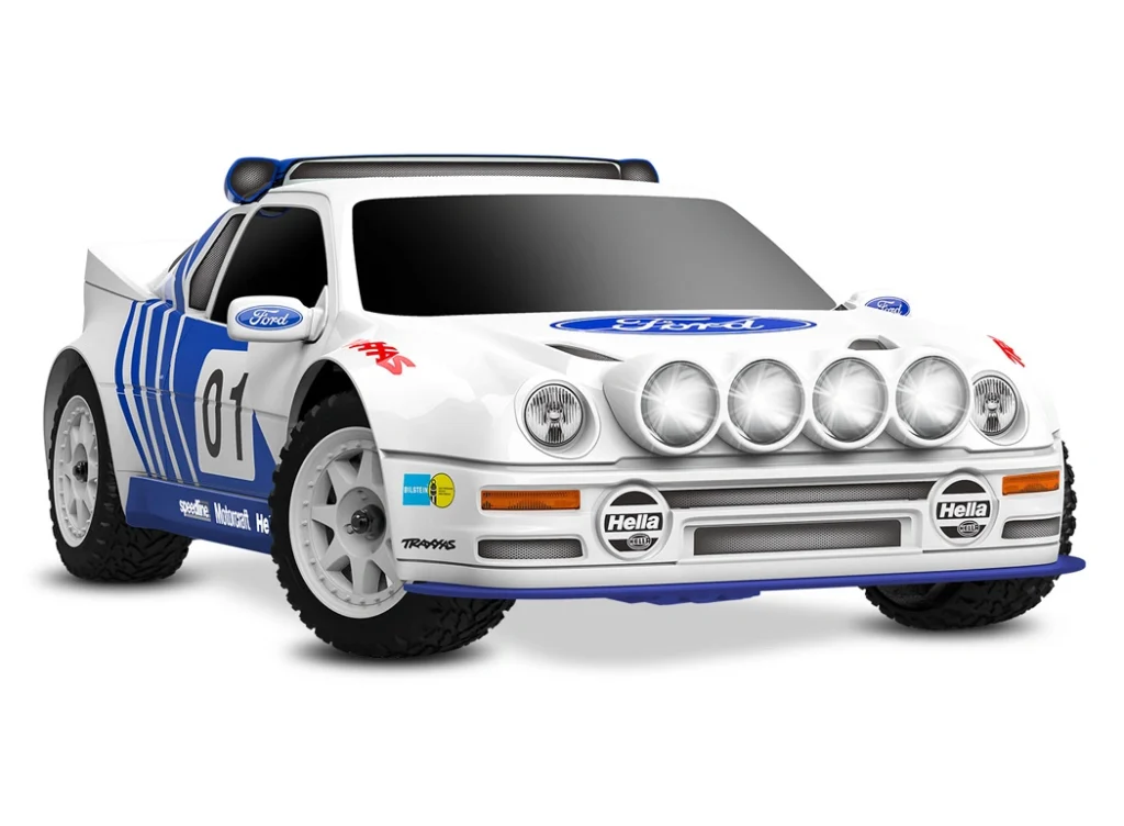 Traxxas Mini Rally Ford RS200 RTR TQi VXL USB-C Ladd/2s LiPo