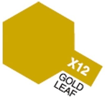 Tamiya 81512 Akryl färg X-12 Gold Leaf 10ml