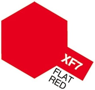 Tamiya 81707 Akryl färg XF-7 Flat Red 10ml