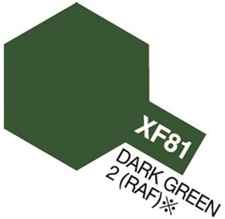 Tamiya 81781 Akryl färg XF-81 Dark Green 10ml