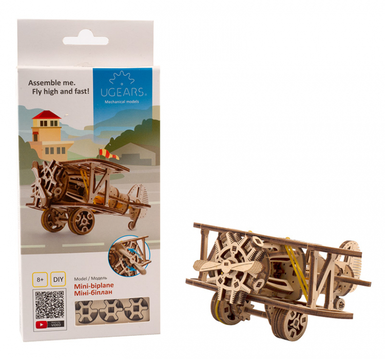 Ugears Mini-Biplane - Bild 3