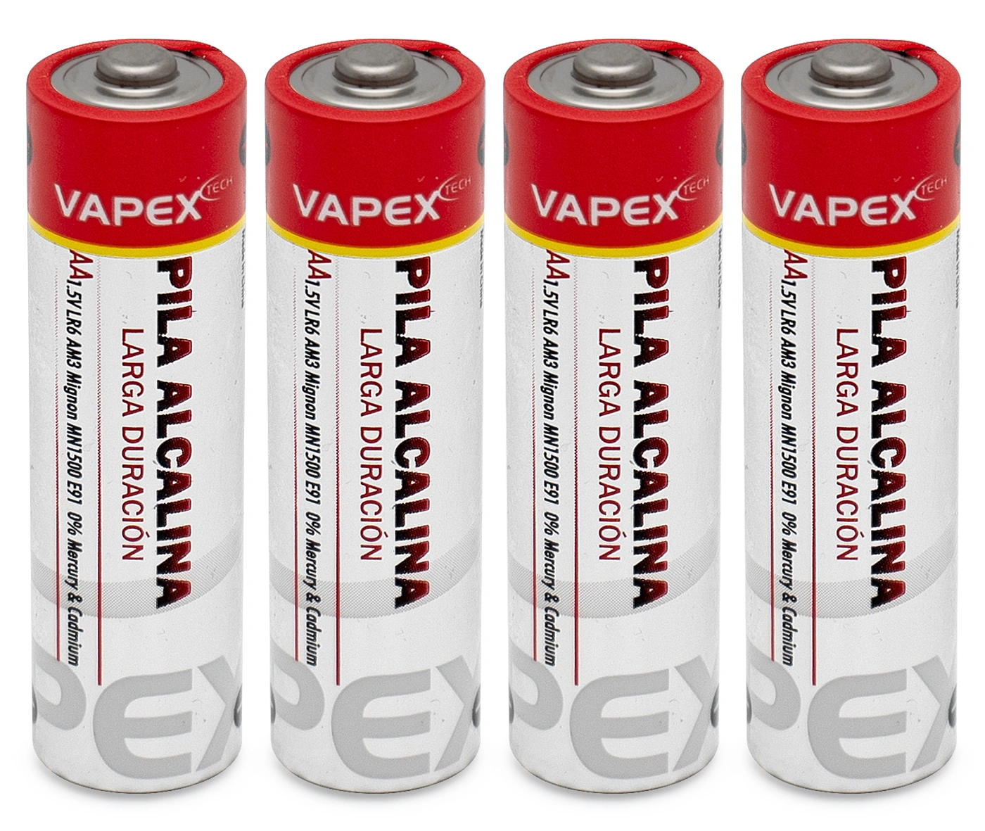 Batteri Alkaline Vapex Plus batteri AA 4-pack