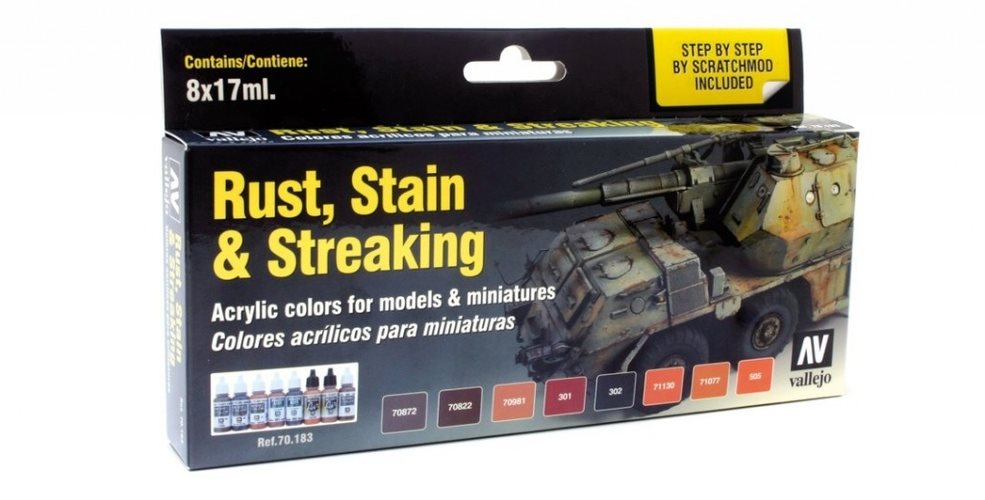 Vallejo 70183 Rust. Stain & Streaking 17ml