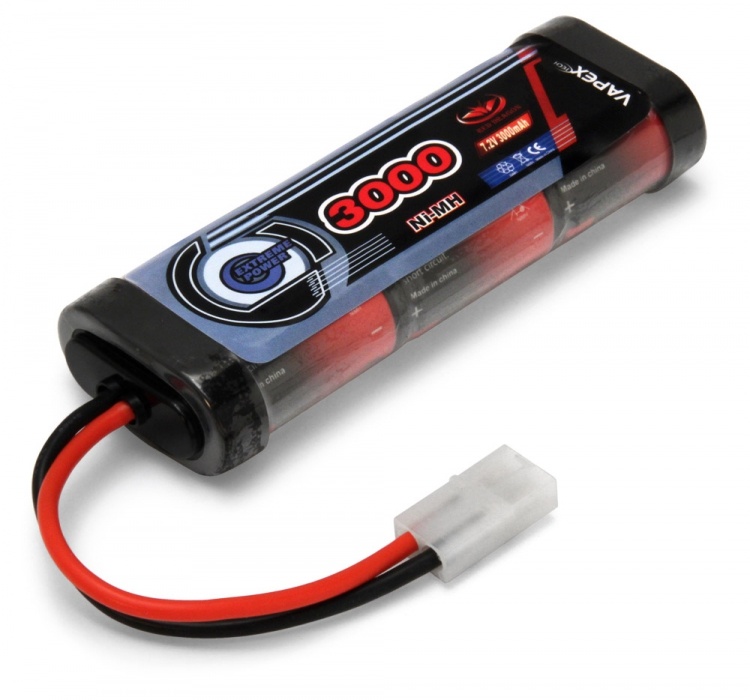NimH Vapex 7.2v 3000mah Tamiya-kontakt