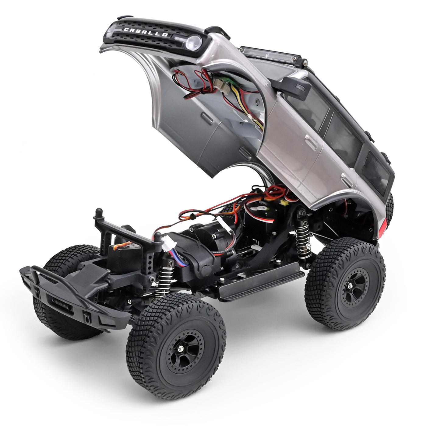 WL 184023 4WD Crawler 1/18 RTR Grå - Bild 4